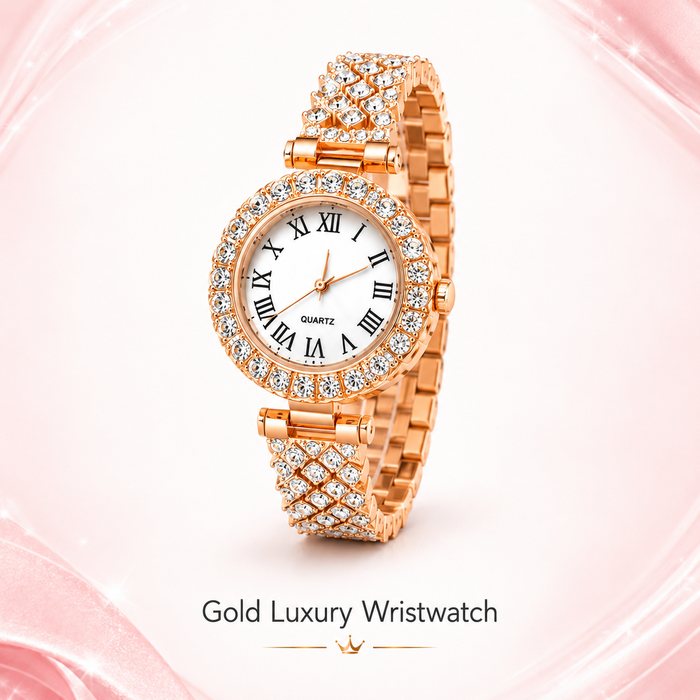 Gold luxury wristwatch from the A58 Jewelry Set
