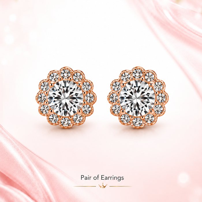 Pair of stud earrings from the A58 Jewelry Set